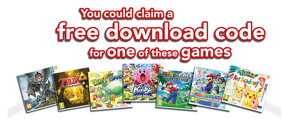 Få et gratis 3DS-spil ved at registrere et andet og en 3DS/2DS
