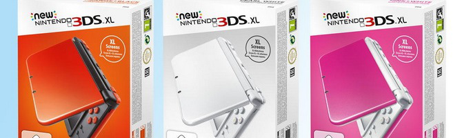 Tre nye farvevarianter af New 3DS XL sendes i butikkerne d. 11. november